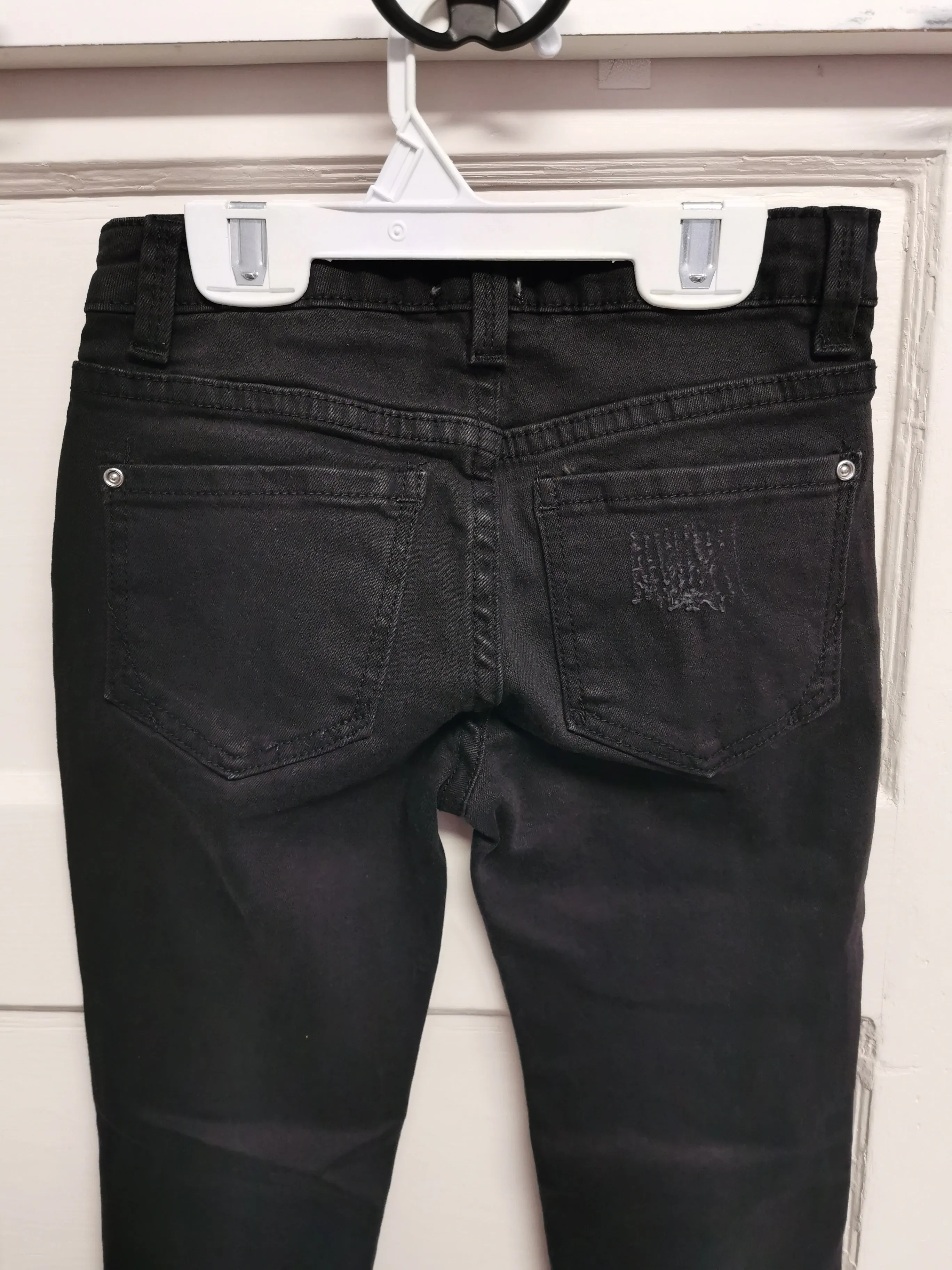 GIRL SIZE 8 YEARS - DEX Kids, 'Lace It Up' Ripped Black Jeans NWT B54