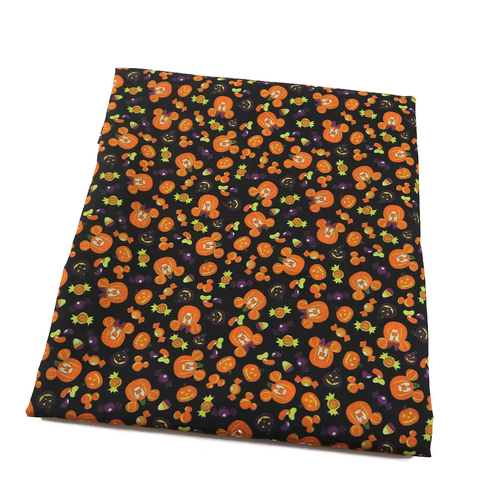 halloween mickey minnie disney pumpkin fabric