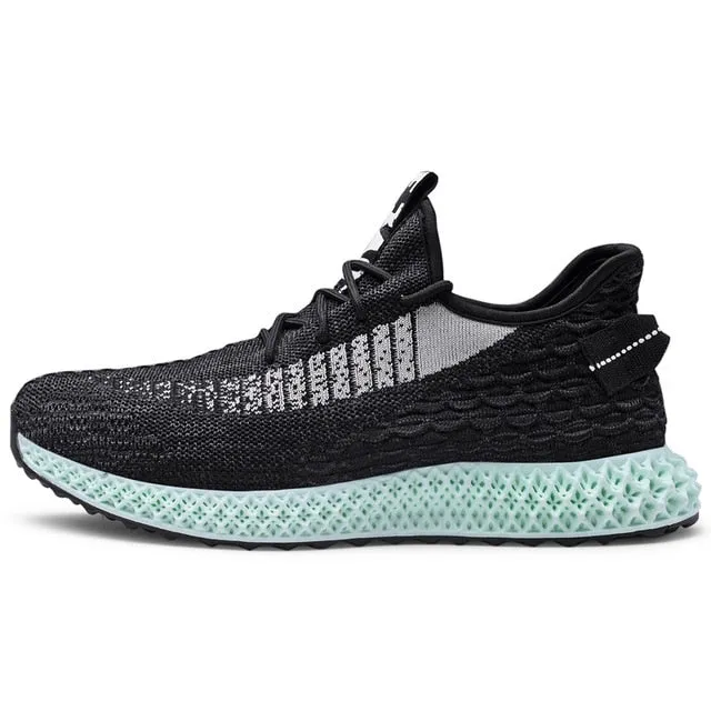 HEE GRAND Spring Men Flyknit Shoes Lace Up Fashion Korean Style Flats Light Loafers Lazy Man Casual Shoes Driving Shoes XMR3064