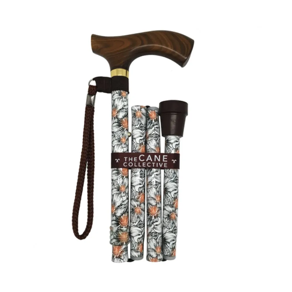 Hibiscus Foldable & Adjustable Height Walking Cane
