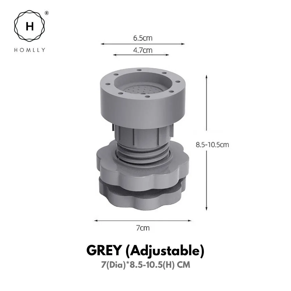 Homlly Anti Vibration Noise Reducing Height Adjustable Rubber Feet Pads Stabilizer for Washing Machine Fridge