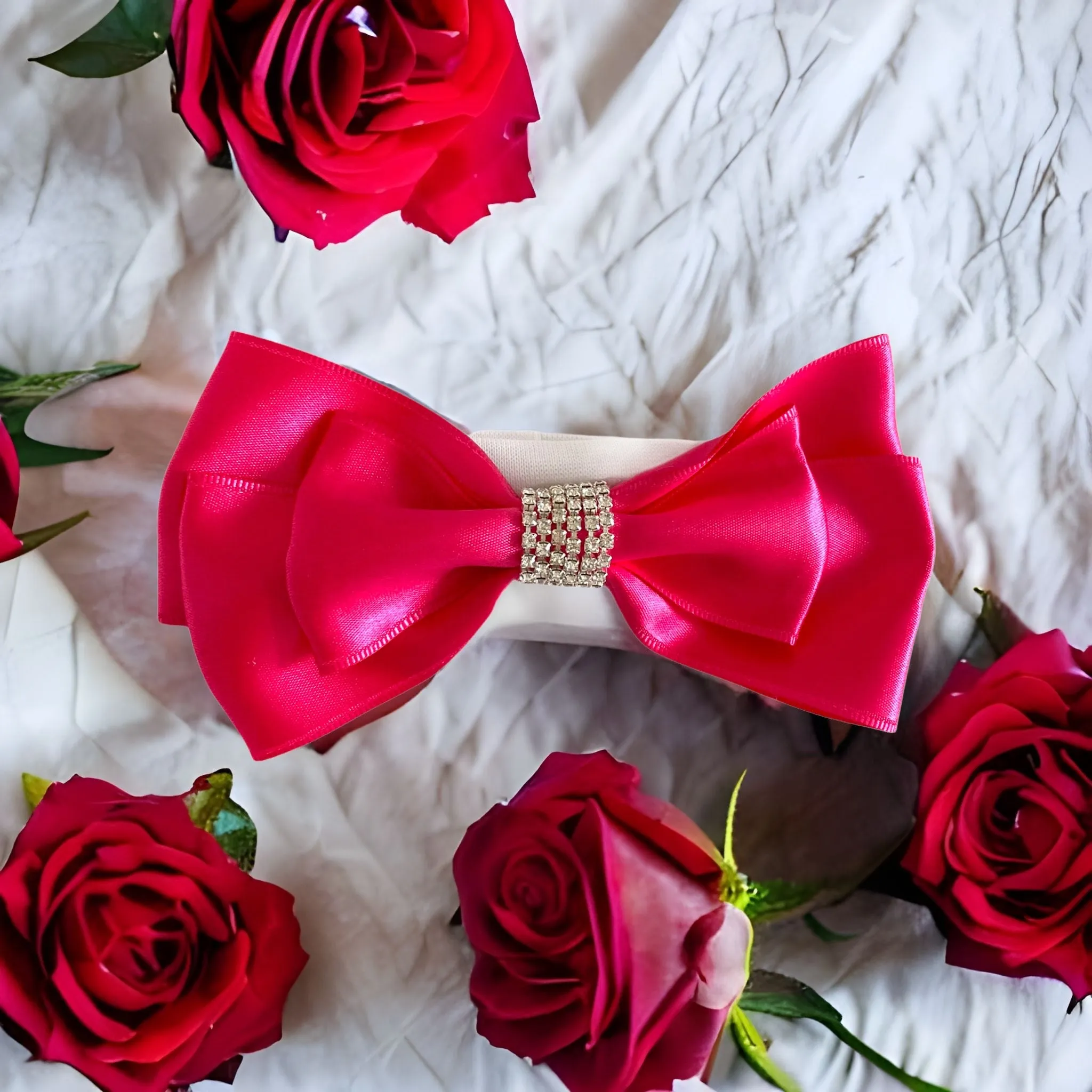 Hot Pink Bling Baby Shoes and Headband Set