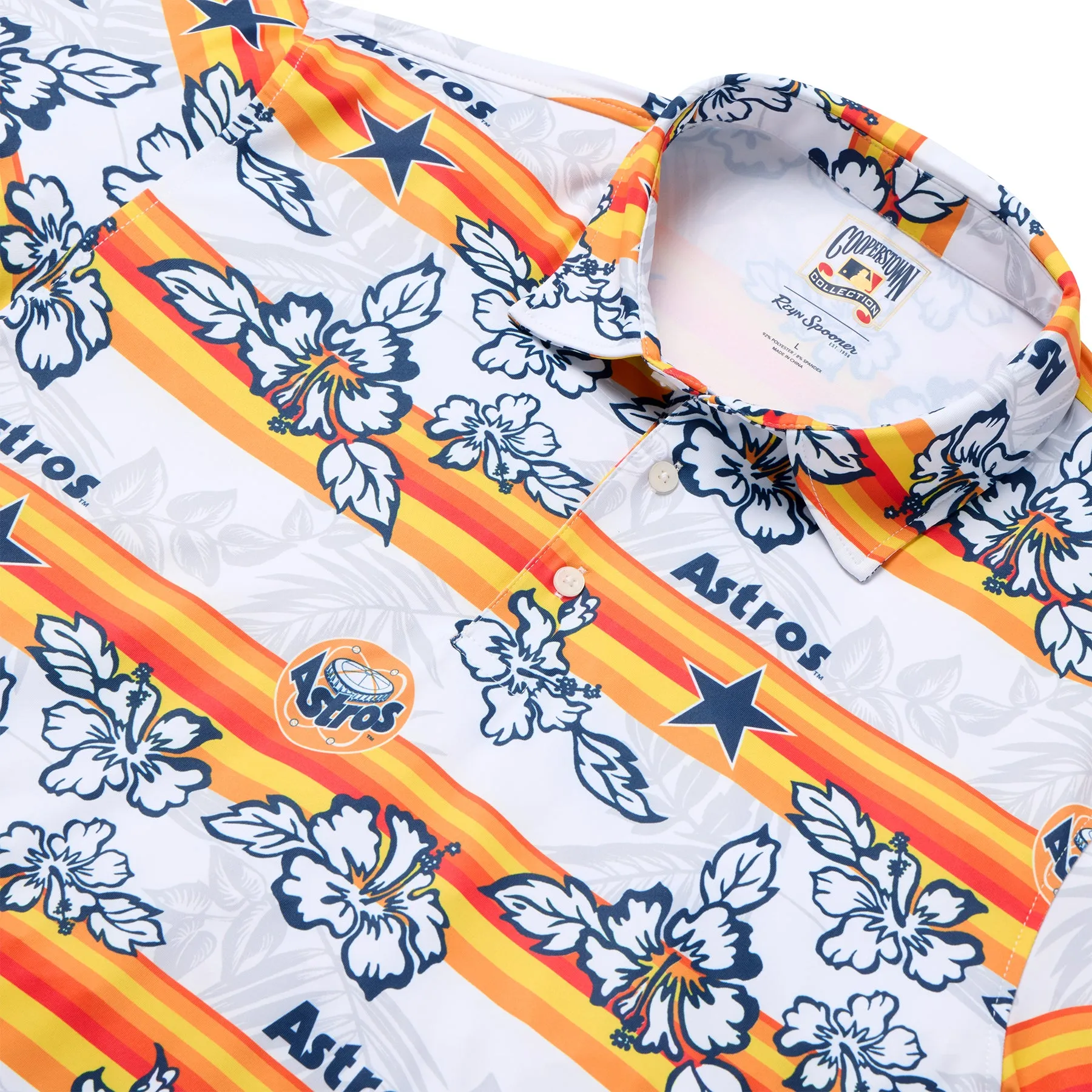 HOUSTON ASTROS COOPERSTOWN PERFORMANCE POLO