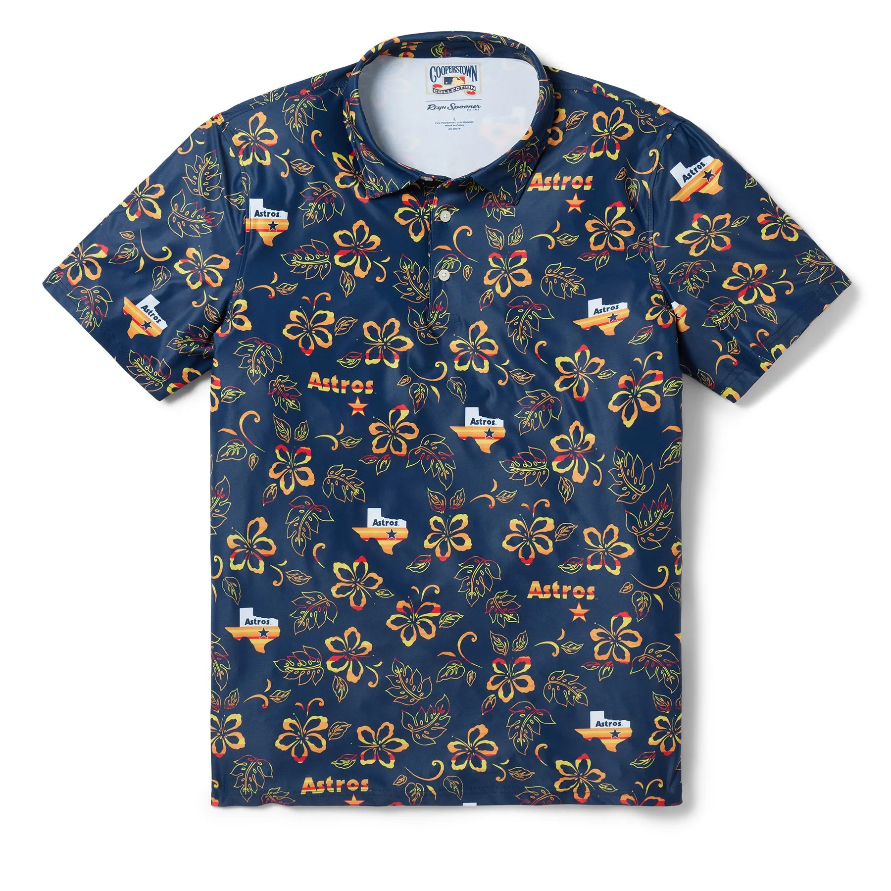 HOUSTON ASTROS COOPERSTOWN PERFORMANCE POLO