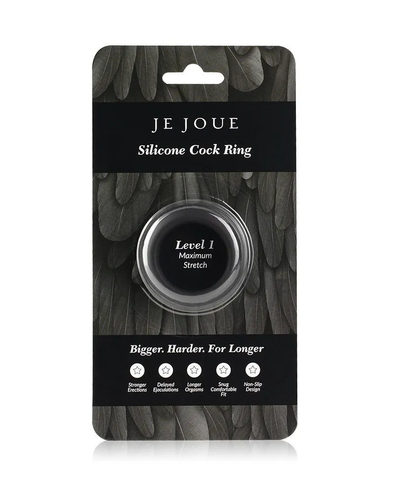 Je Joue - C-Ring Maximum Stretch - Siliconen Cockring - Zwart
