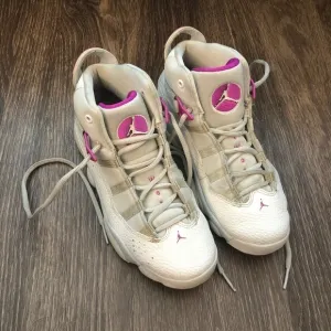 Jordan 6 Rings Pure Platinum Fuchsia Blast Shoes
