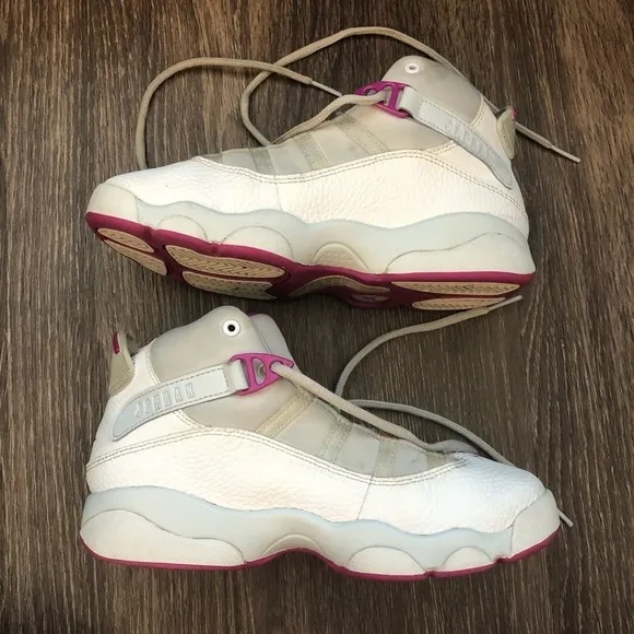 Jordan 6 Rings Pure Platinum Fuchsia Blast Shoes