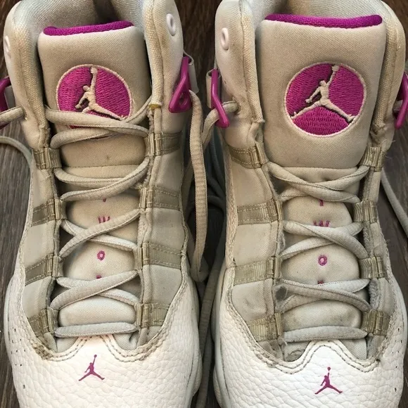 Jordan 6 Rings Pure Platinum Fuchsia Blast Shoes