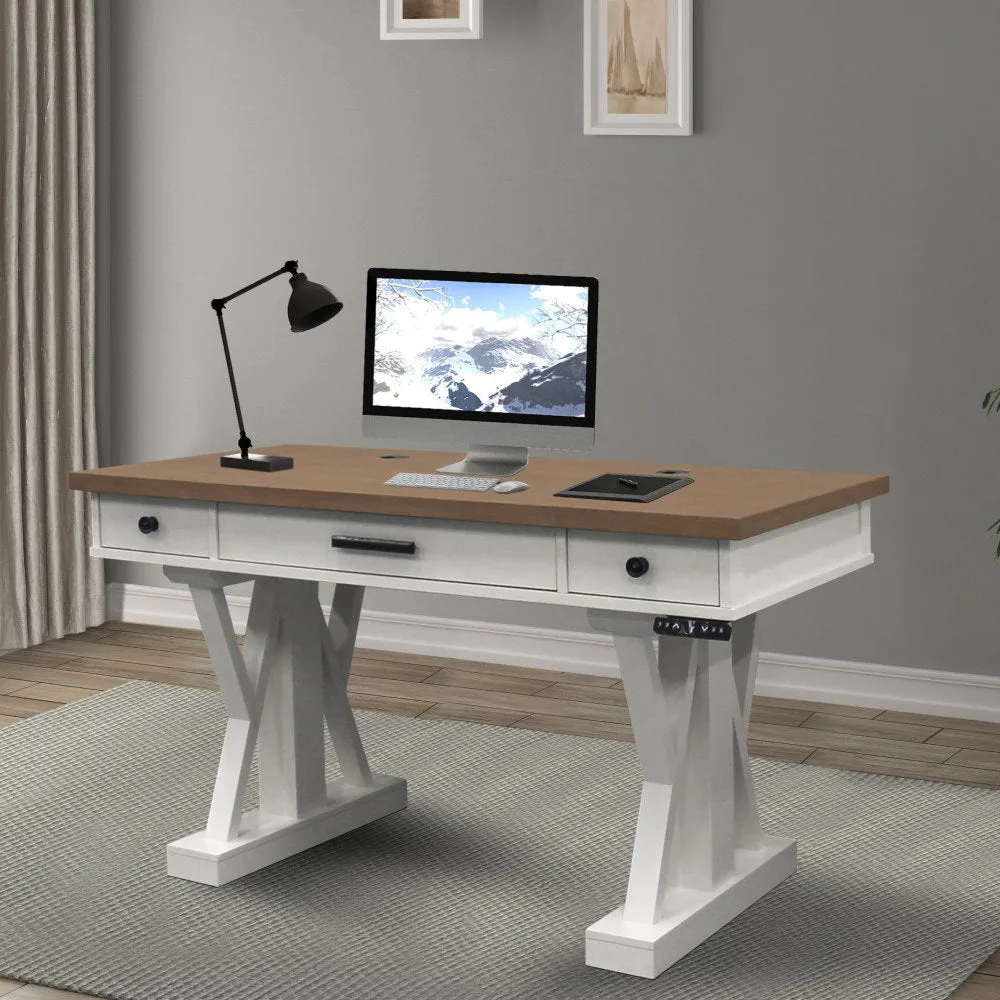 Kelsie-Mae Height Adjustable Desk Latitude Run® Finish: Beige