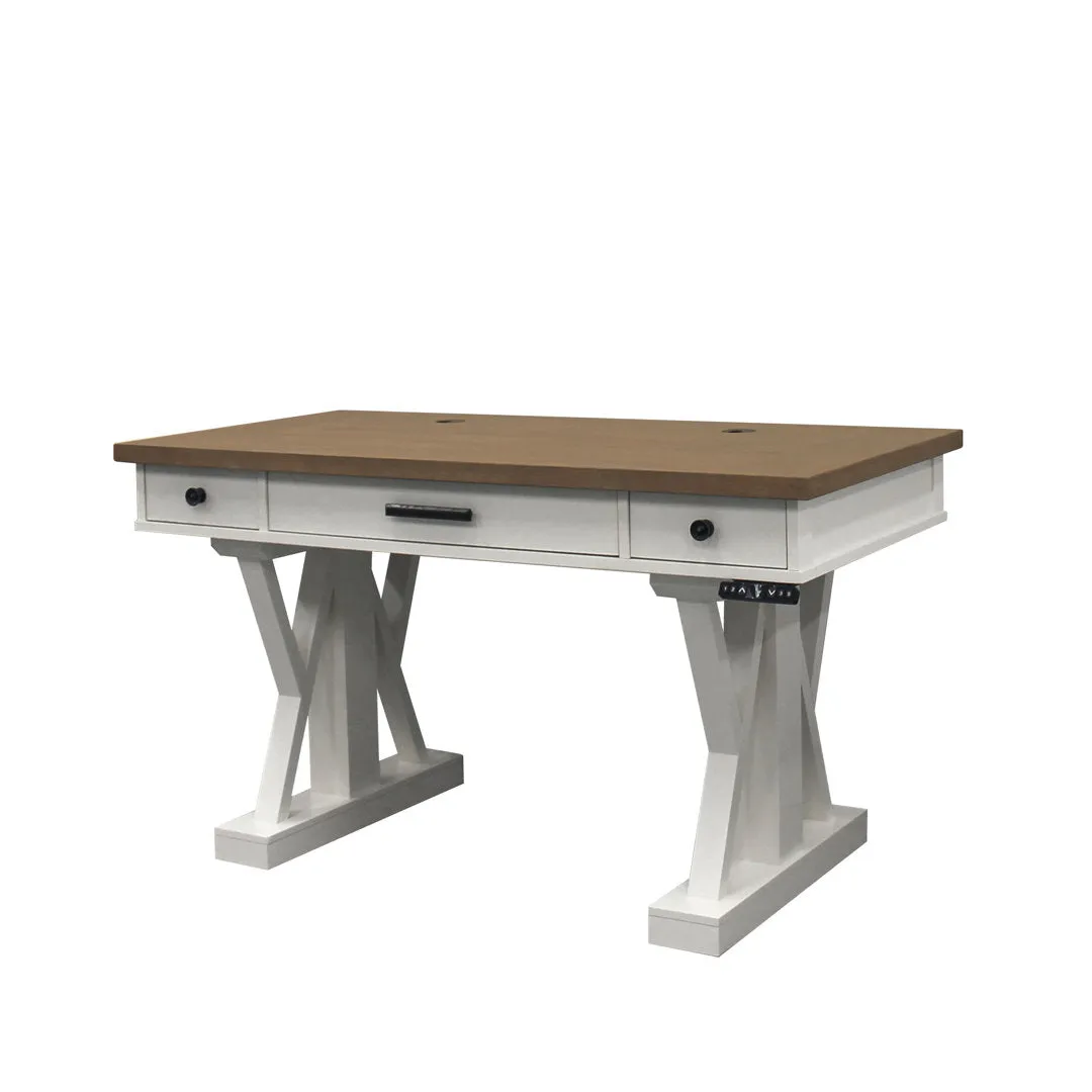 Kelsie-Mae Height Adjustable Desk Latitude Run® Finish: Beige