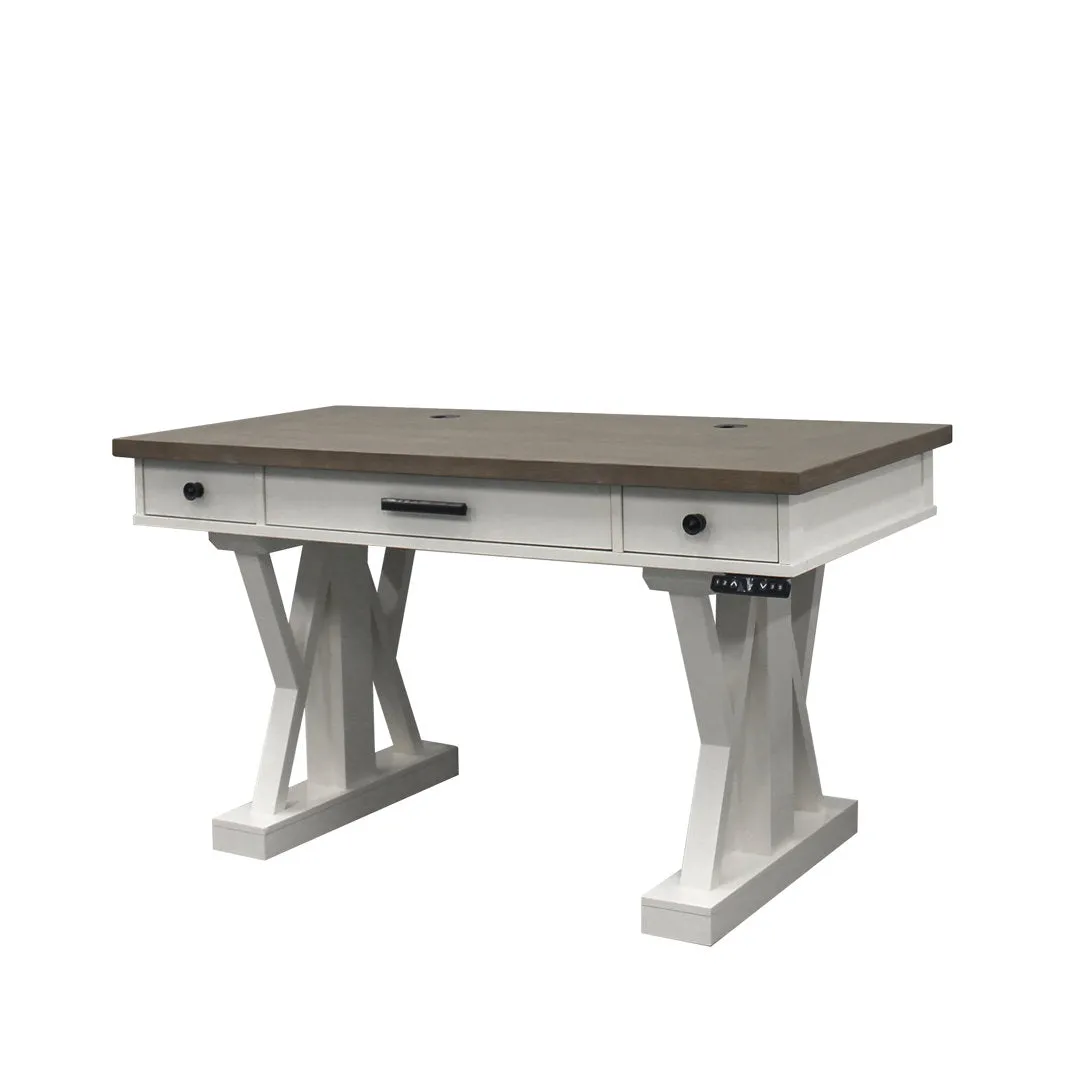 Kelsie-Mae Height Adjustable Desk Latitude Run® Finish: Beige