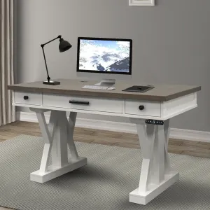 Kelsie-Mae Height Adjustable Desk Latitude Run® Finish: Beige