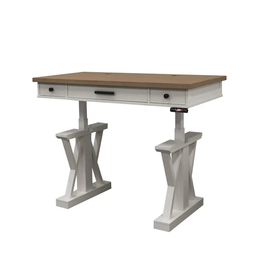 Kelsie-Mae Height Adjustable Desk Latitude Run® Finish: Beige