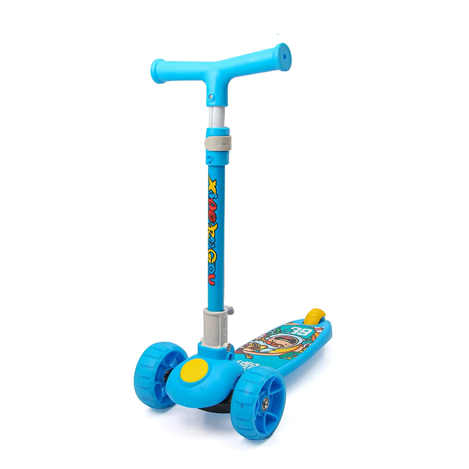 Kick Scooter for Kids | Height Adjustable | Foldable | Aluminum | Open Wheels | Blue