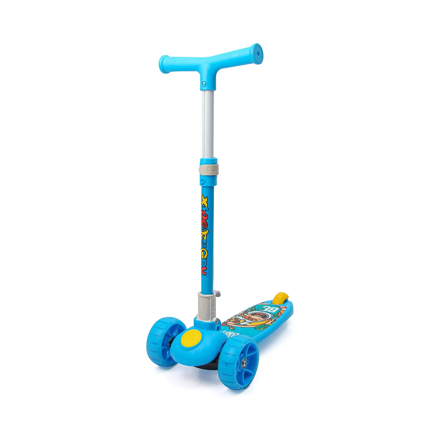 Kick Scooter for Kids | Height Adjustable | Foldable | Aluminum | Open Wheels | Blue