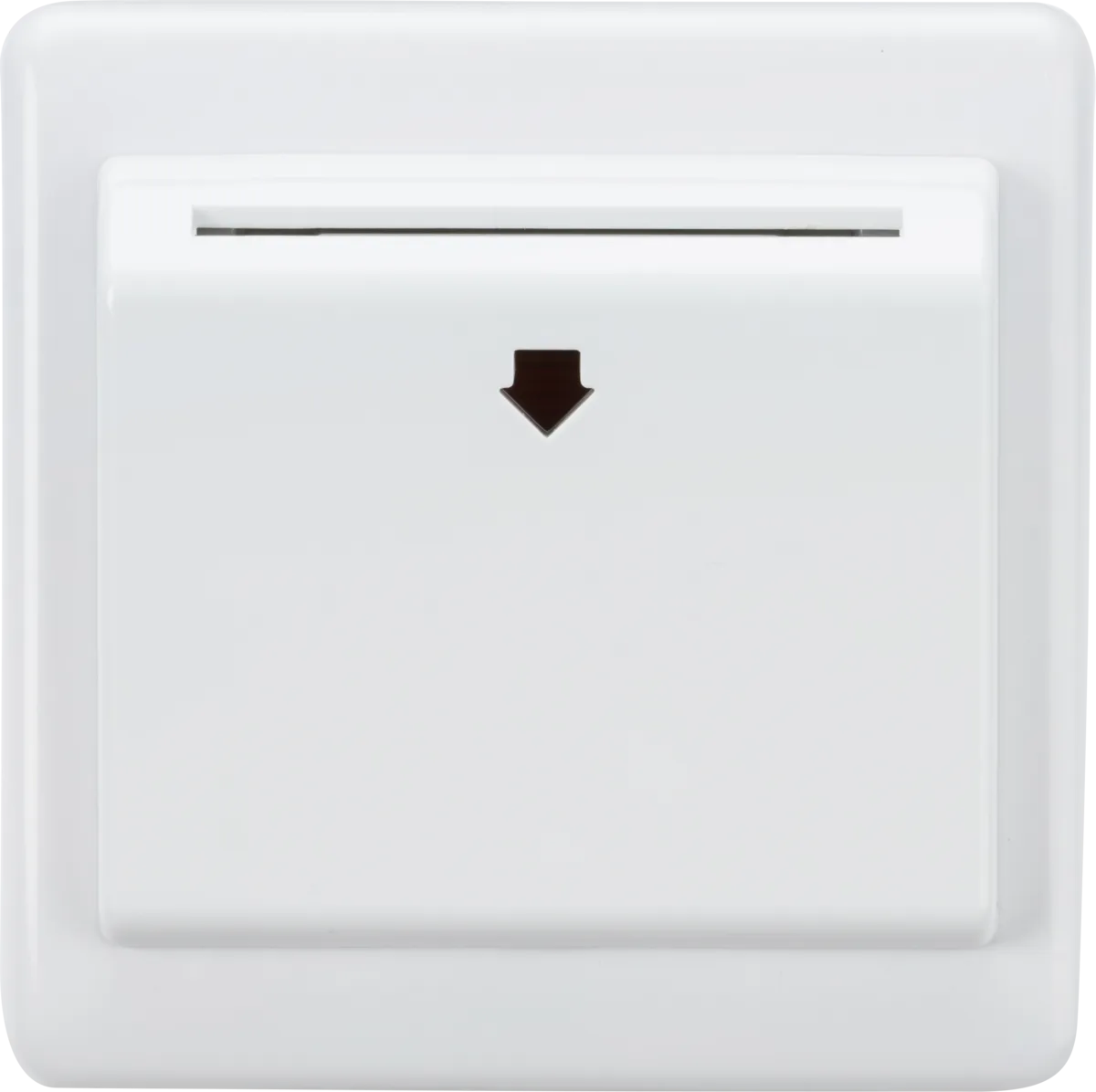 Knightsbridge CUCARD White Curved Edge 32A 1G Key Card Switch