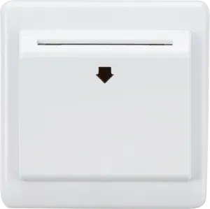 Knightsbridge CUCARD White Curved Edge 32A 1G Key Card Switch