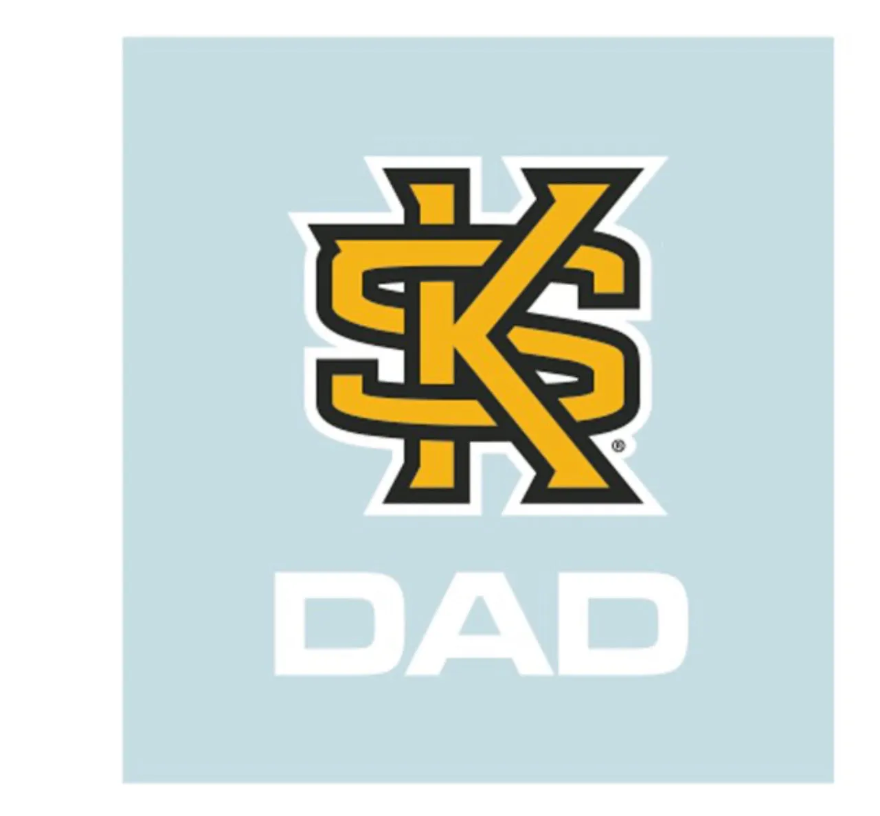 KSU Square "DAD" Decal
