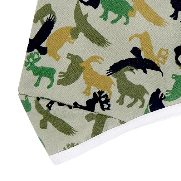 Kutehealth Designed Printed Washable Mouth Cover with 3Pcs 5 Layers Filters-ANIMAL FARM