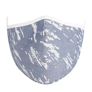 Kutehealth Designed Printed Washable Mouth Cover with 3Pcs 5 Layers Filters -BLUE TYE DYE
