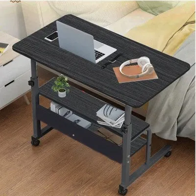 Laptop Table Height Adjustable With shelf