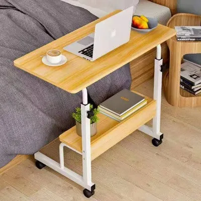 Laptop Table Height Adjustable With shelf