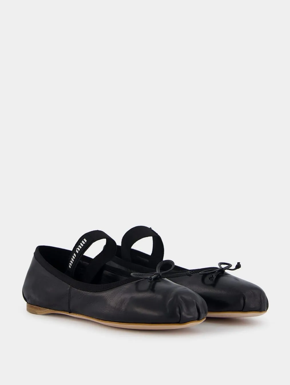 Leather Black Ballet Flats
