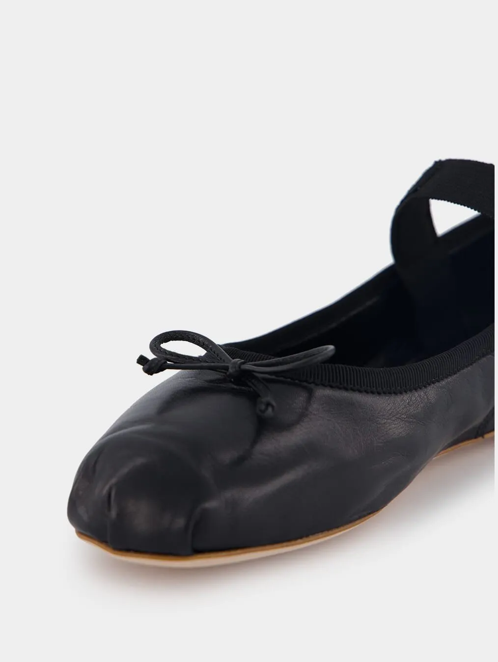 Leather Black Ballet Flats