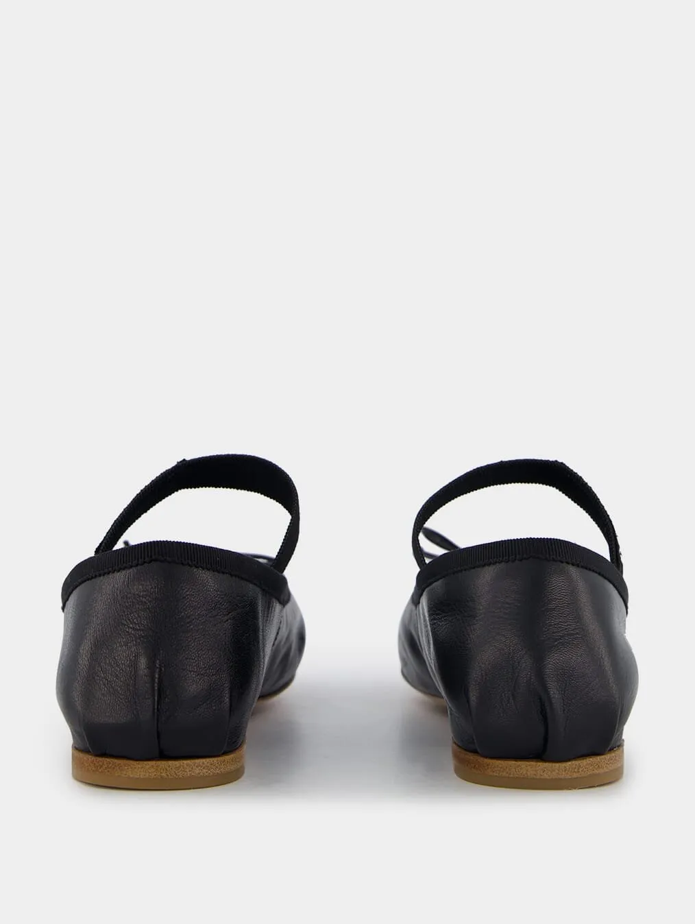 Leather Black Ballet Flats