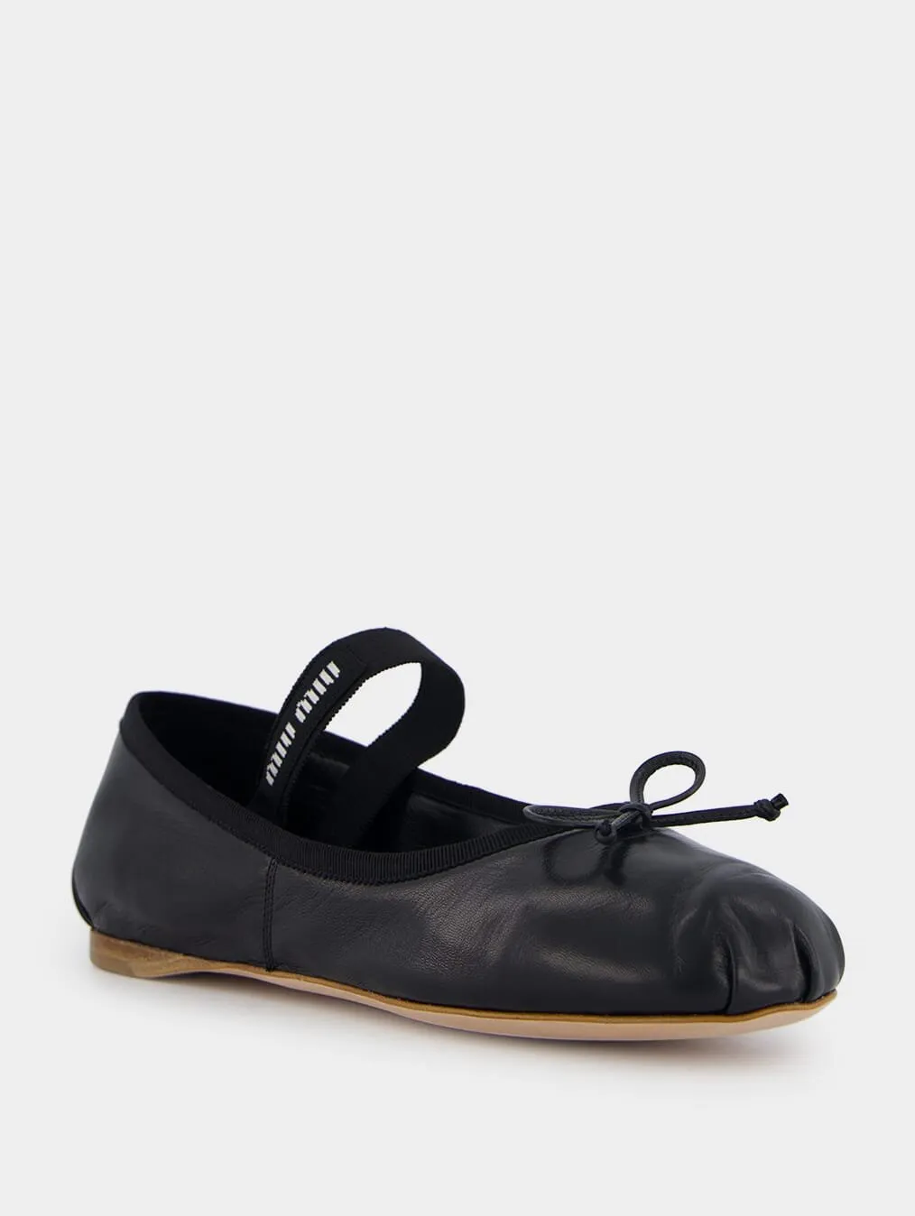 Leather Black Ballet Flats