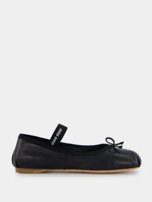 Leather Black Ballet Flats