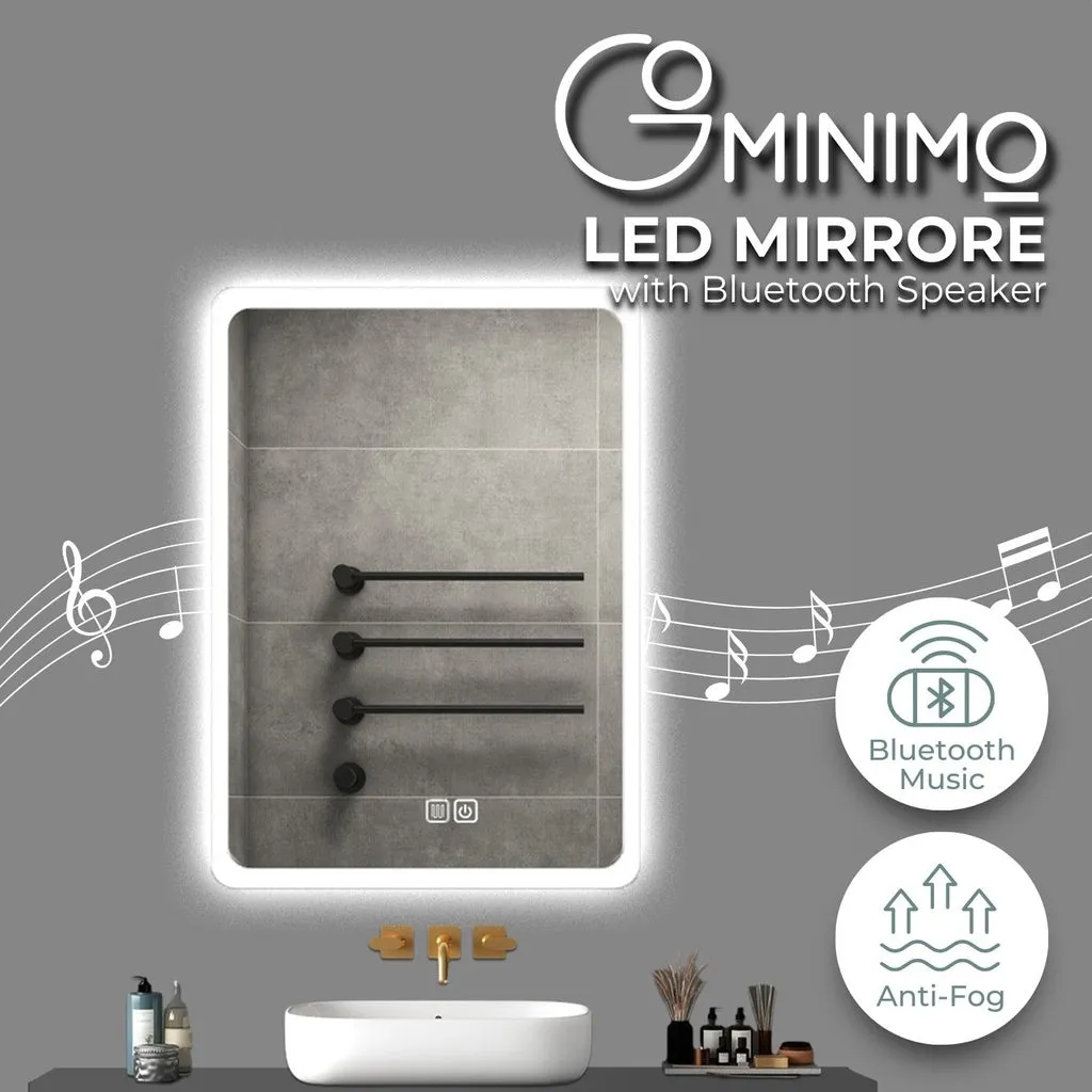 LED Mirror 800mm Rectangle GO-BM-100-JR