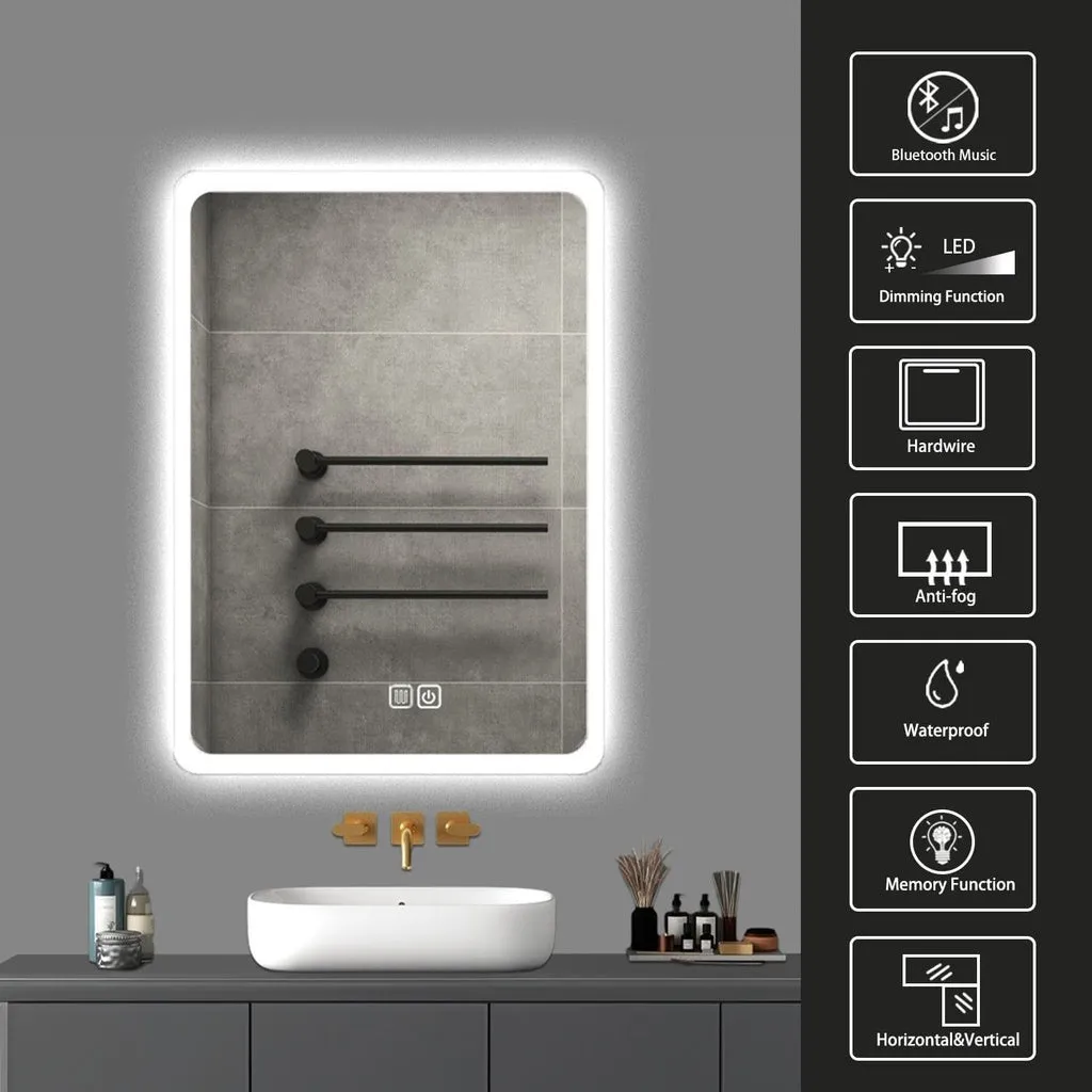 LED Mirror 800mm Rectangle GO-BM-100-JR