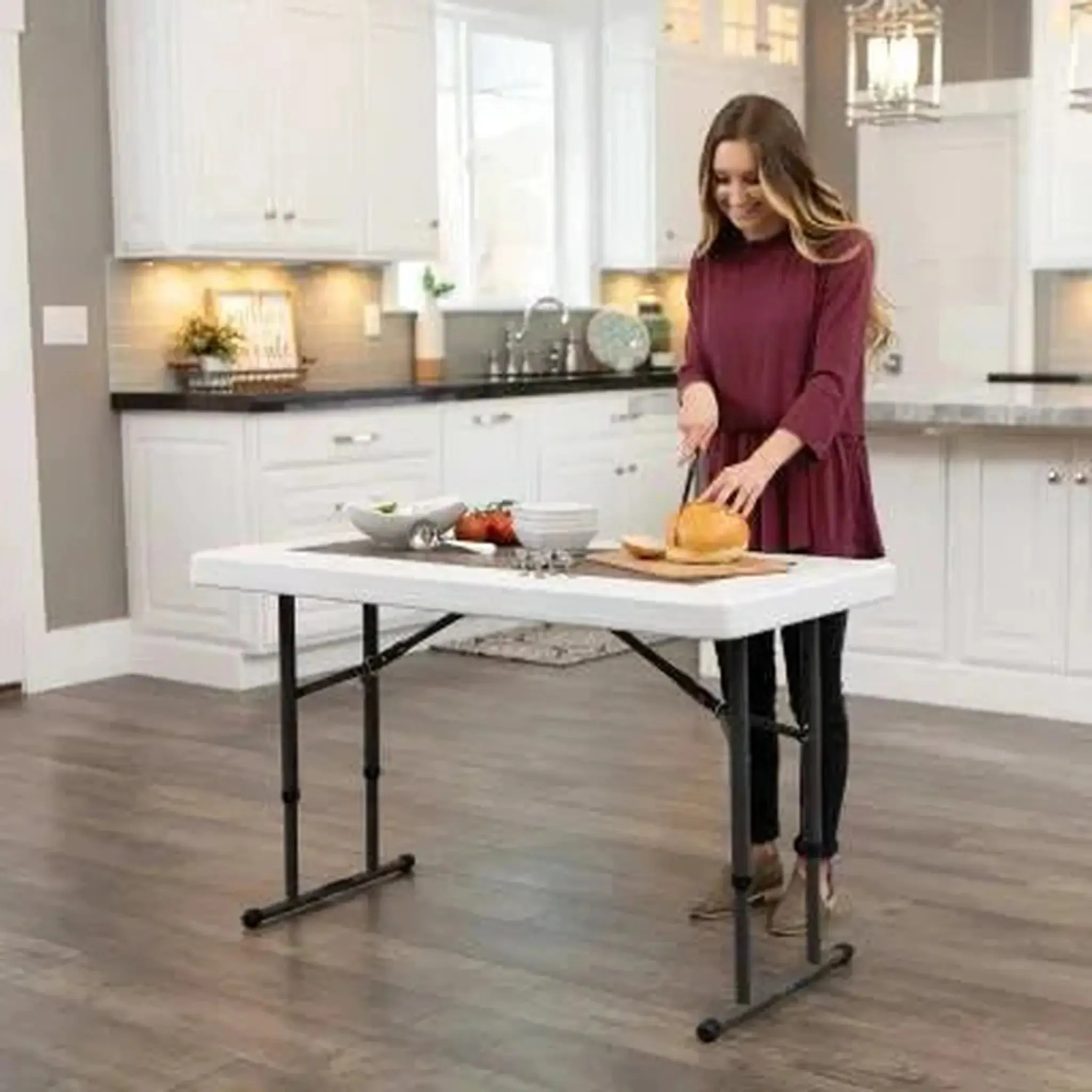 Lifetime 4' Adjustable Height Table
