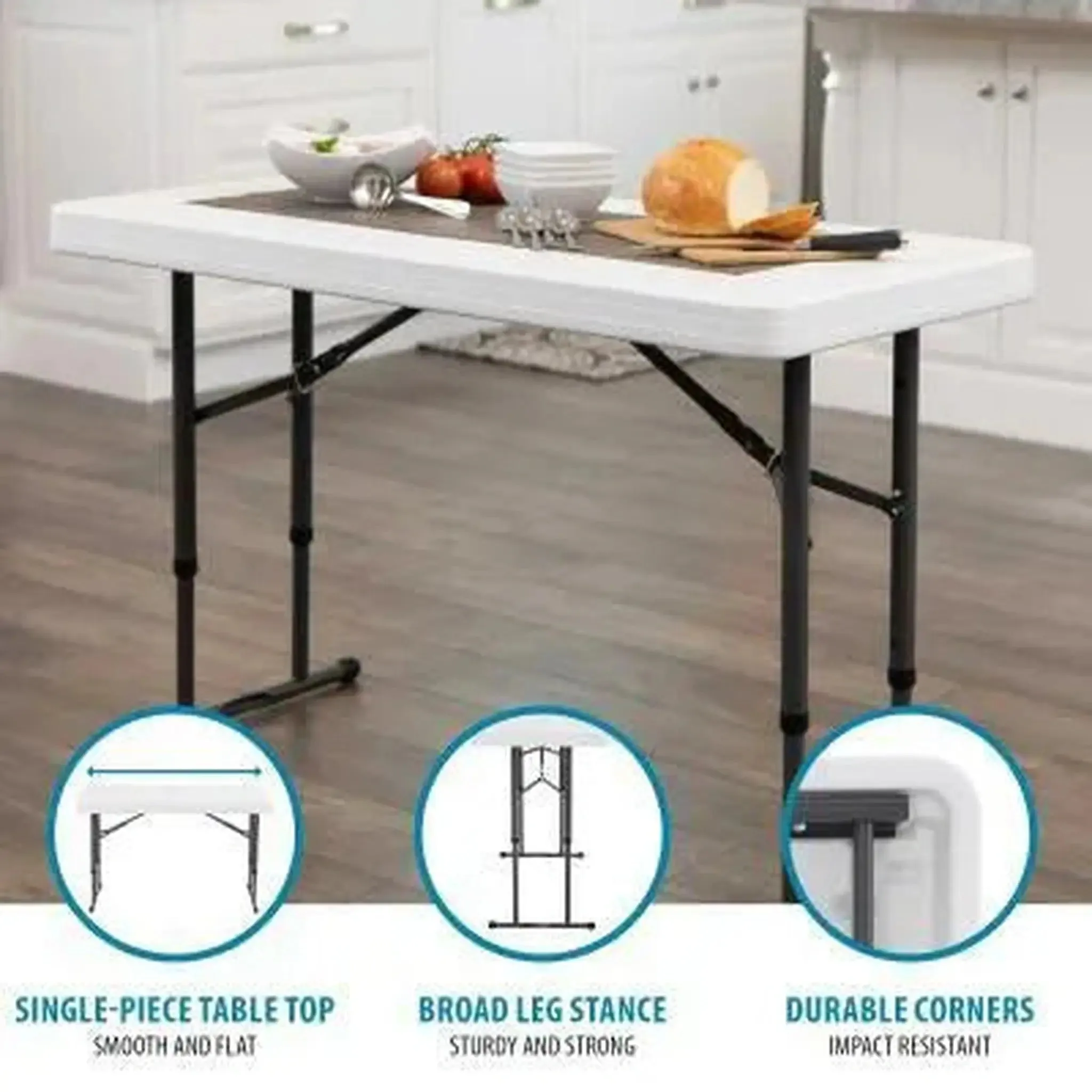 Lifetime 4' Adjustable Height Table