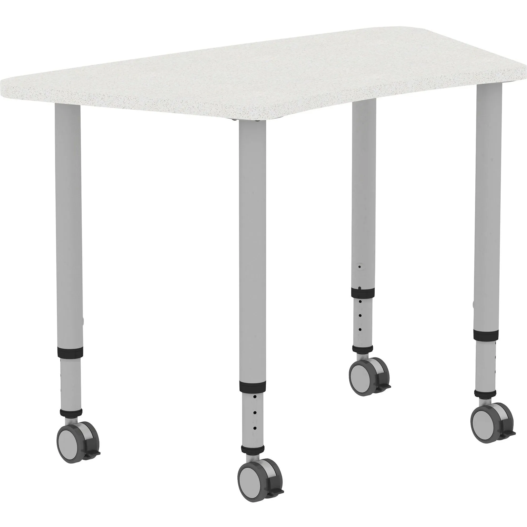 Lorell Height-adjustable Trapezoid Table