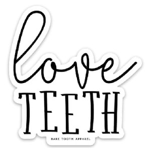 Love Teeth Sticker