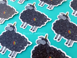 Lucky Sardine Vinyl Stickers