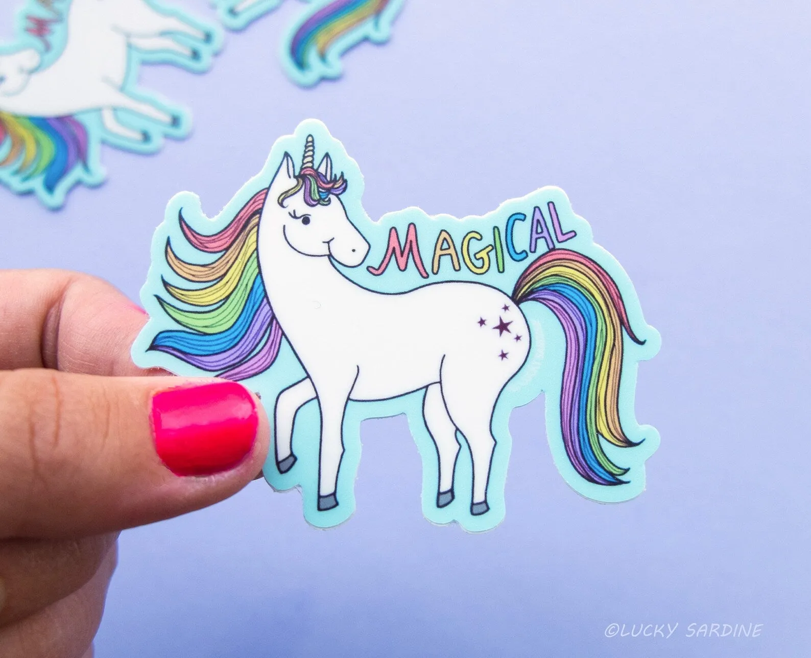 Lucky Sardine Vinyl Stickers