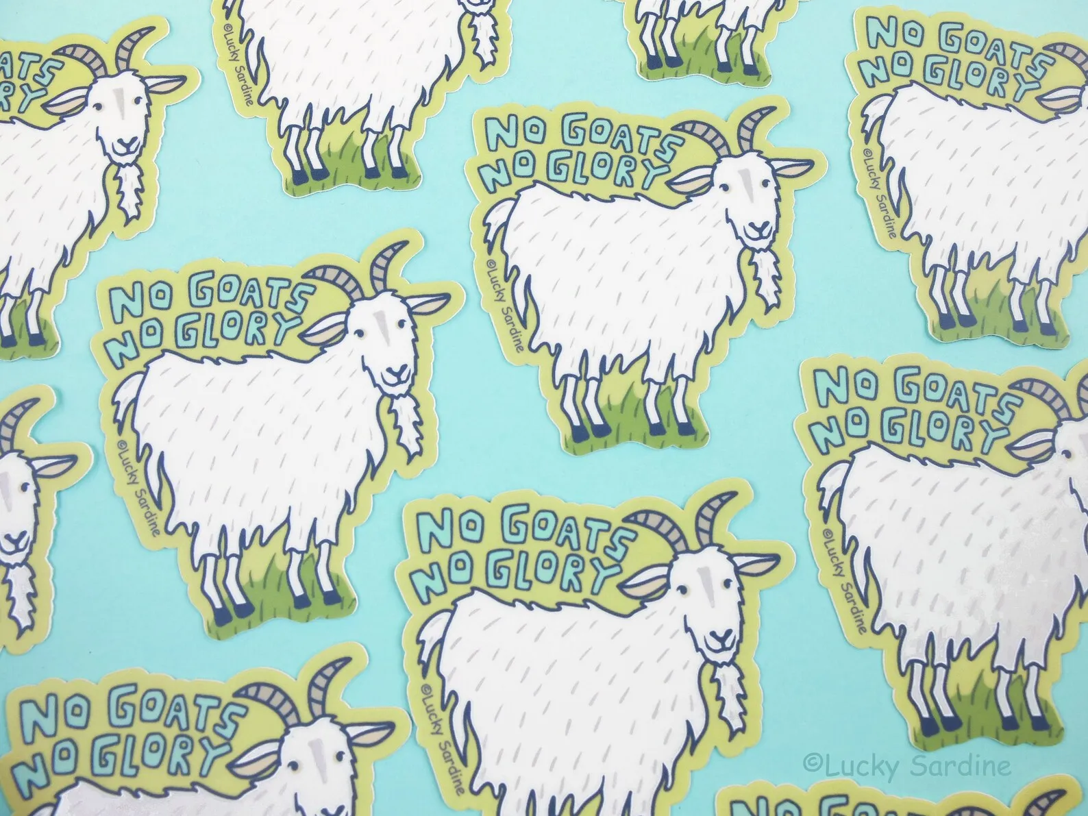 Lucky Sardine Vinyl Stickers