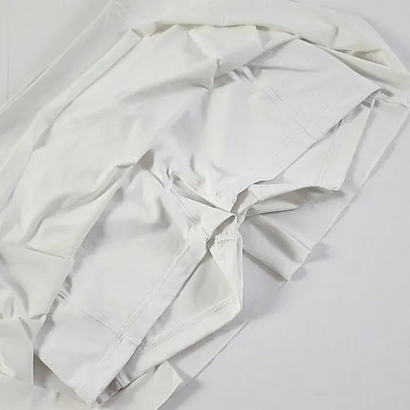 Lululemon Lost In Pace Skort Skirt White Flowy Lightweight Size 10 Regular