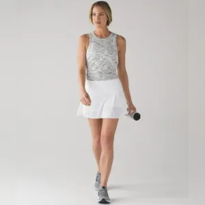 Lululemon Lost In Pace Skort Skirt White Flowy Lightweight Size 10 Regular