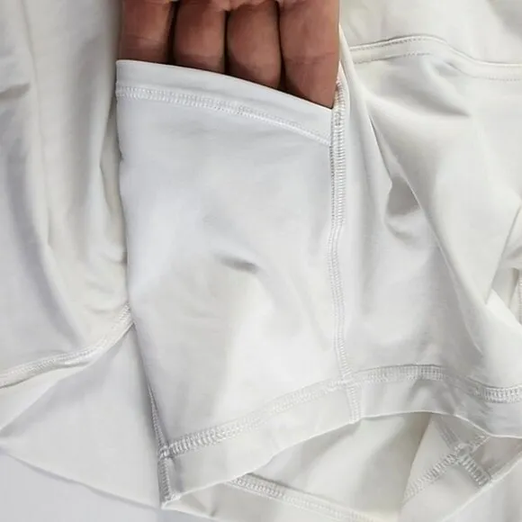 Lululemon Lost In Pace Skort Skirt White Flowy Lightweight Size 10 Regular