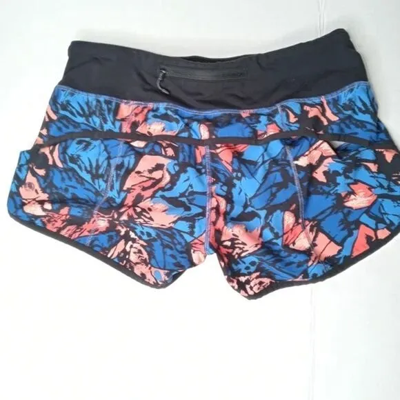 ✨ Lululemon Speed ShortPaint Storm Harbor Blue Multi / Black✨