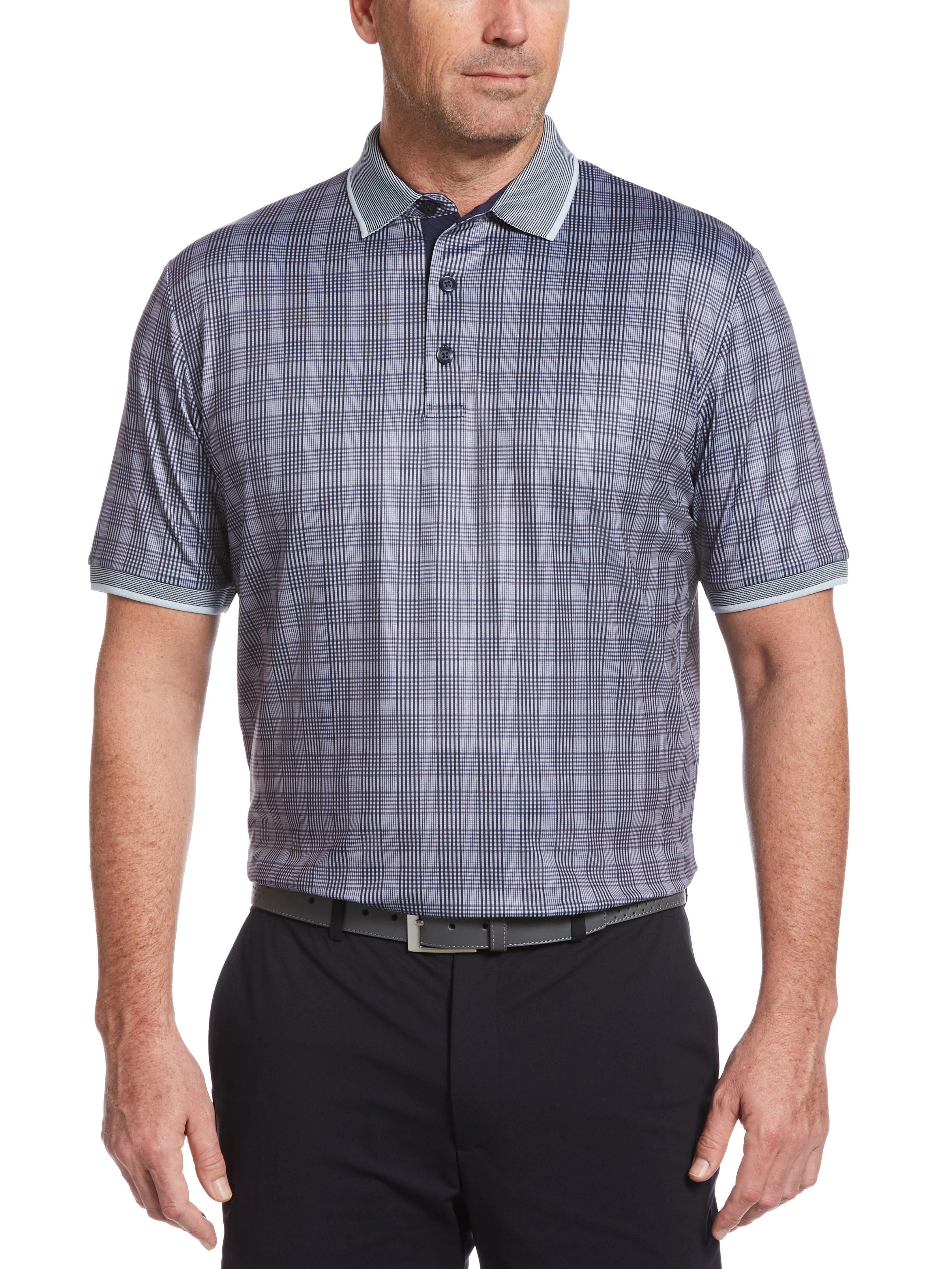 Mens Allover Classic Print Polo