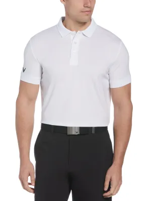 Mens Callaway X Series Solid Ribbed Polo