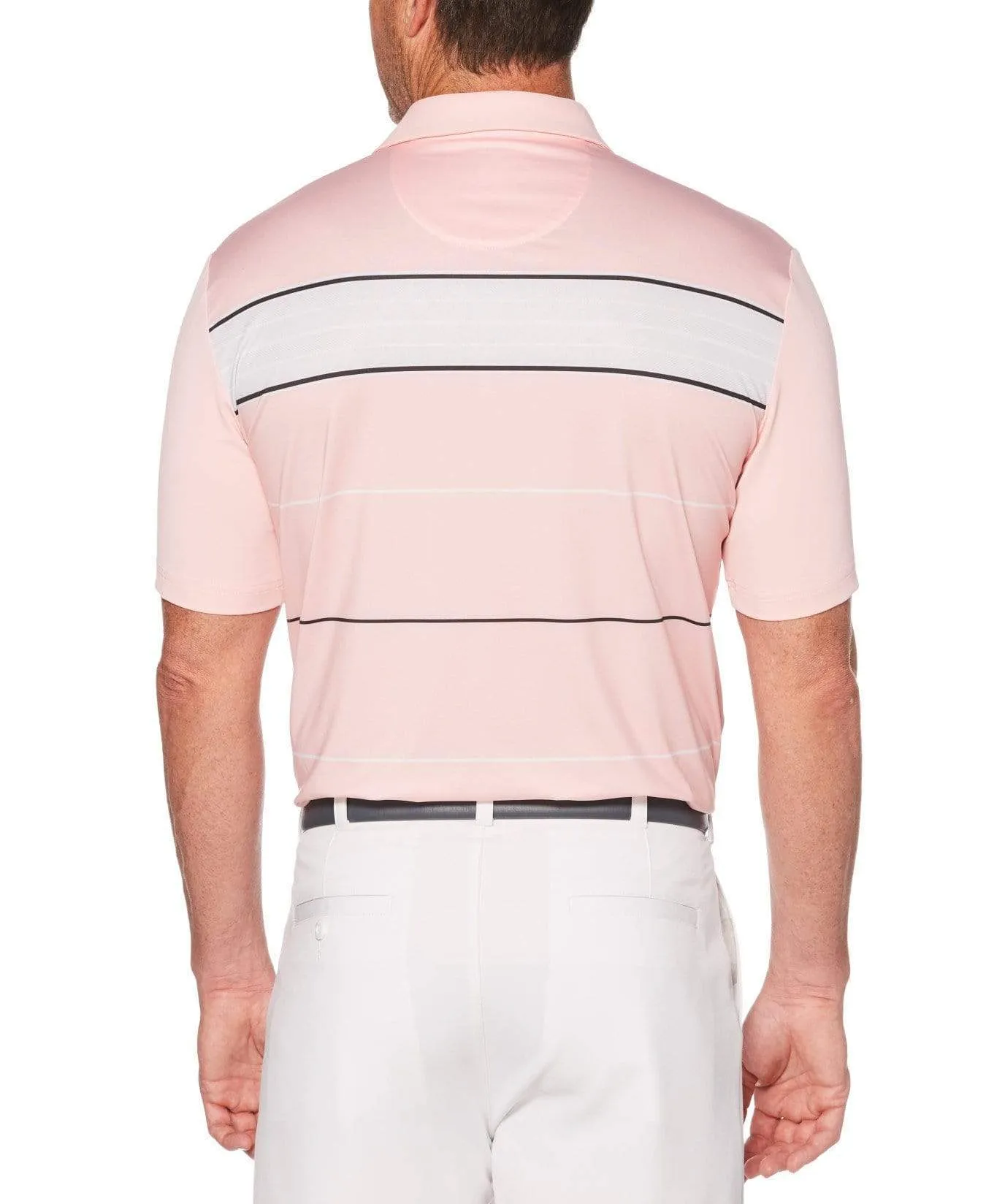 Mens Herringbone Stripe Polo