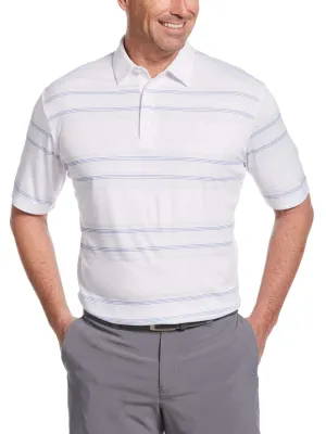 Mens Printed Stripe Polo