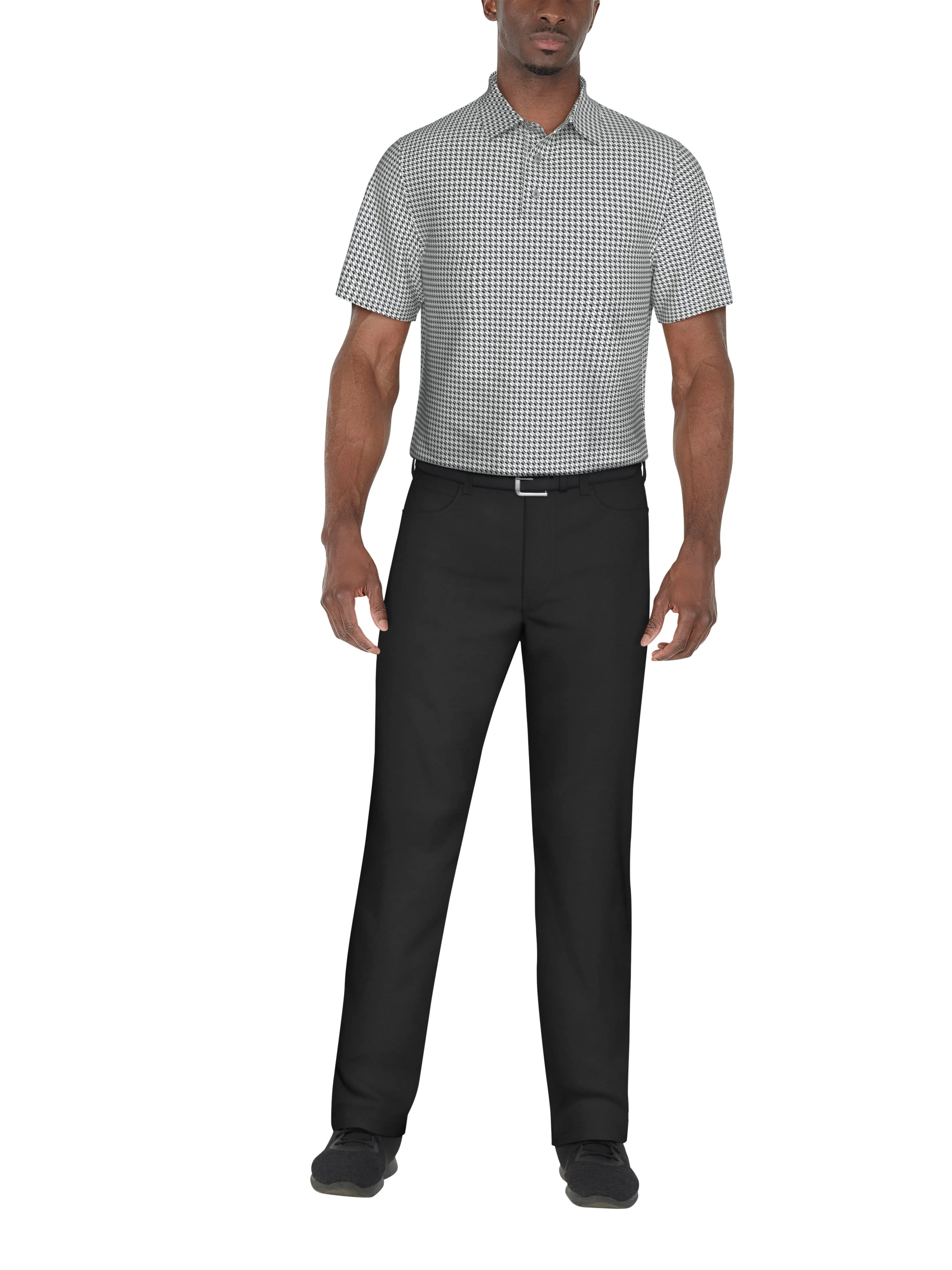 Men's Regimental Geo Print Golf Polo