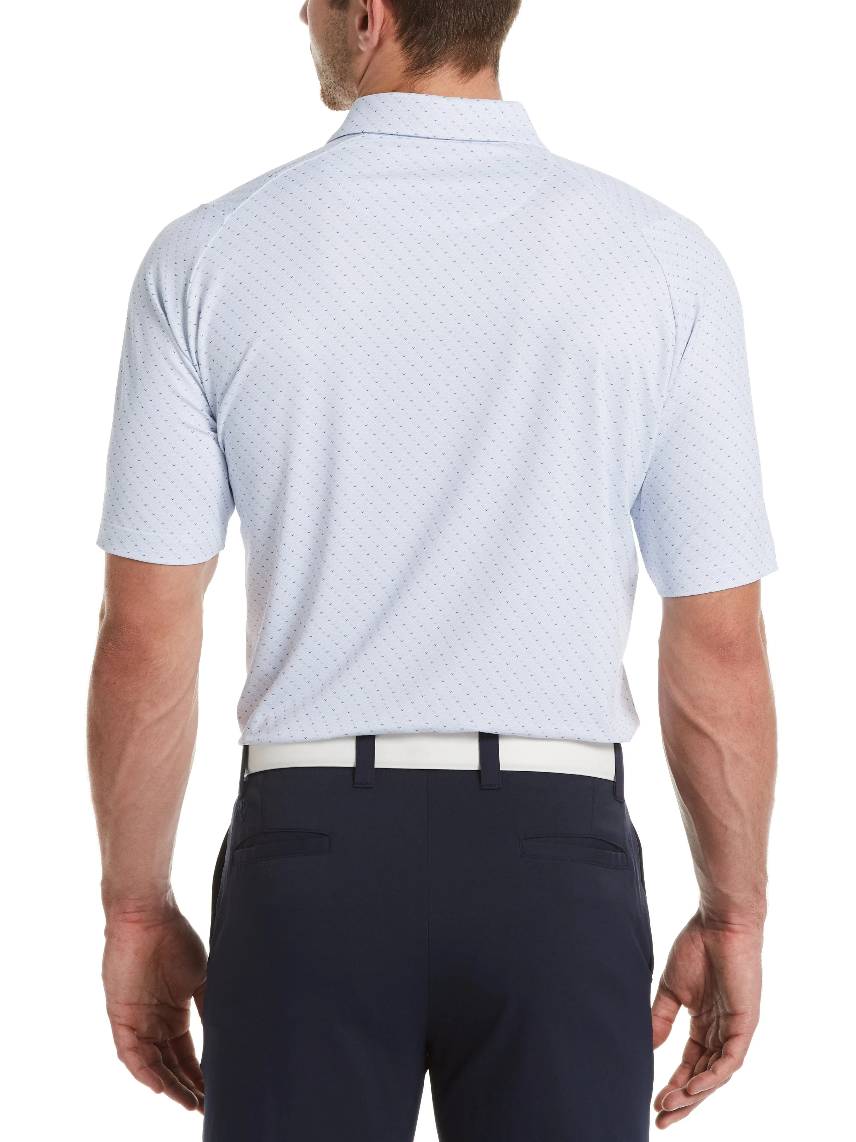 Mens Swing Tech™ Chev Print Polo with Chev